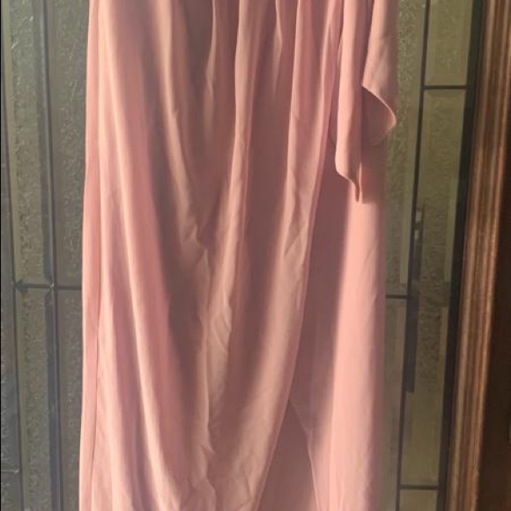 ASOS Maxi Wrap Dress in Pink/Mauve w/ Tags. Size 8 but runs small. Fits like a 2 - Picture 3 of 4